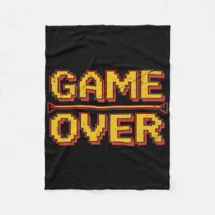 Funny 80s Arcade Retro Nostalgia Gamer Video Game Fleece Blanket