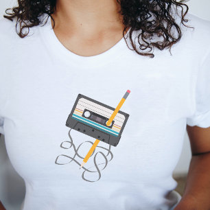 Funny 80s Music Retro Cassette Tape T-Shirt