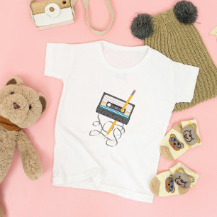 Funny 80s Music Retro Cassette Tape Toddler T-shirt