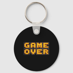 Funny 80s Retro Arcade Video Game Nostalgia Gamer Keychain