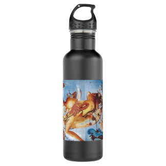 Funny 80s Rock  Music Band Sunset Mark  Illustrati 710 Ml Water Bottle