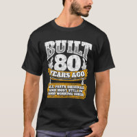 Funny 80th Birthday B Day Gift Saying Age 80 Year