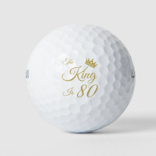 Funny 80th Birthday For Men Golf Balls
