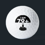 Funny 80th Birthday Gift, 79 Plus one  Golf Balls<br><div class="desc">A 79 Plus One Golf Balls would make a unique and humourous gift for someone who is turning 80 years old. The "79 Plus One" design of the paddle plays on the birthday person's age, with the chequerboard pattern adding a fun and playful element. Pickleball paddles are a popular gift...</div>
