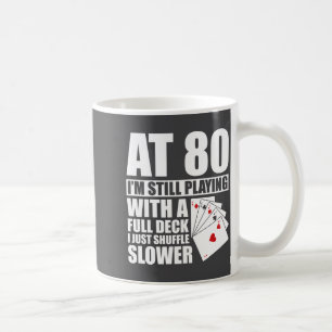 Funny 80th Birthday Ker Player 80 Year Old Retro Coffee Mug