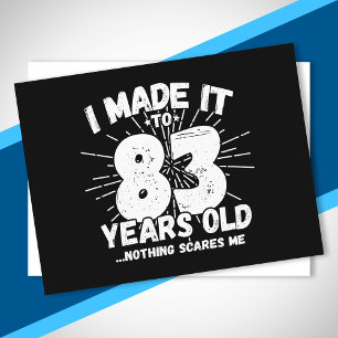 Funny 83rd Birthday Quote Sarcastic 83 Year Old Postcard