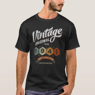 Funny 84 Year Old 1941 Vintage 84th Birthday Gift T-Shirt