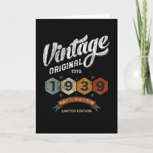 Funny 86 Year Old 1939 Vintage 86th Birthday Gift Card