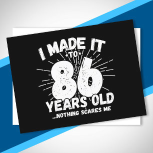 Funny 86th Birthday Quote Sarcastic 86 Year Old Postcard