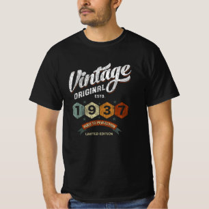 Funny 88 Year Old 1937 Vintage 88th Birthday Gift T-Shirt