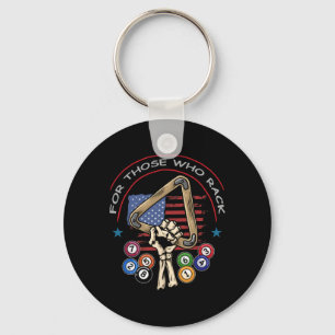 Funny 8 Ball Billiard Pool Player Billiards Keychain