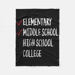 Funny 8th Grade Graduation Gift Middle School Grad Fleece Blanket