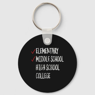 Funny 8th Grade Graduation Gift Middle School Grad Keychain