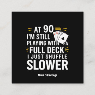 Funny 90e Anniversaire Cartes Cadeaux Plein pont d