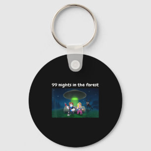 Funny 99 Nights In The Forest Birthday For Youth B Keychain