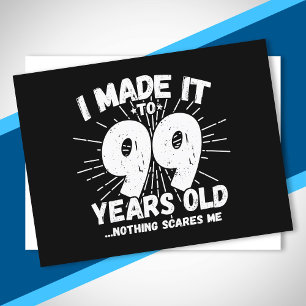 Funny 99th Birthday Quote Sarcastic 99 Year Old Postcard
