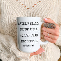 Funny 9th Pottery Anniversary for Husband Wife