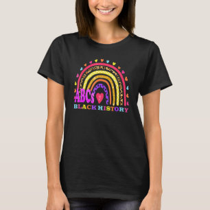 Funny ABCs of Black History Month Pride Women Men T-Shirt