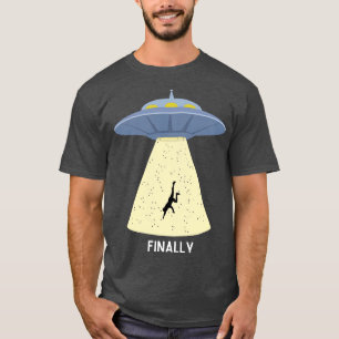 Funny   Abduction on Dark T-Shirt