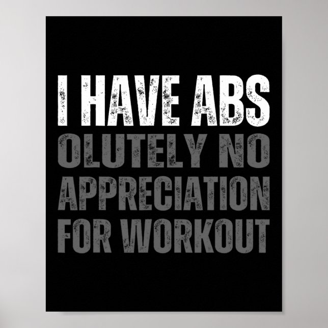 Funny Abs Humour  Poster (Front)