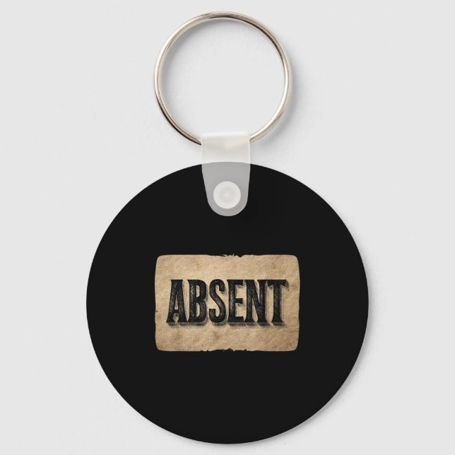 Funny Absent Speech Costume For Boys And Girls  Keychain (Front)