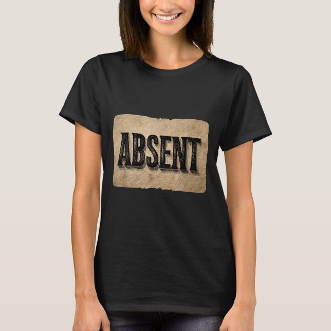 Funny Absent Speech Costume For Boys And Girls  T-Shirt (Front)