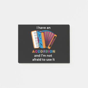 Funny Accordion Post-it Notes