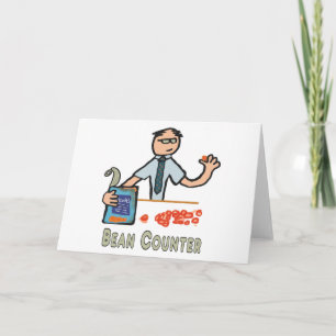 Funny Accountant Bean Counter Card
