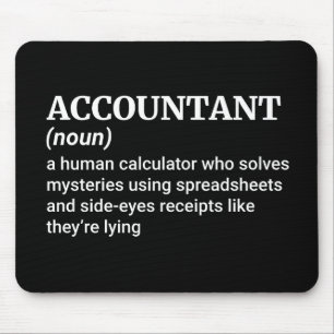 Funny Accountant Definition Mouse Pad
