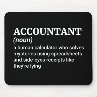 Funny Accountant Definition Mouse Pad