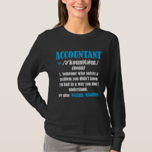 Funny Accountant Gift Idea Definition Accounting T-Shirt