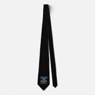 Funny Accountant Gift Idea Definition Accounting Tie