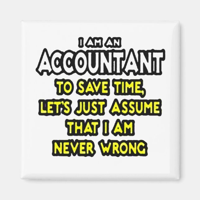 Funny Accountant Gift Ideas Magnet (Front)