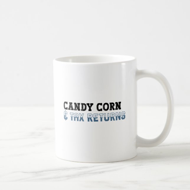 Funny Accountant Halloween - Candy Corn Coffee Mug (Right)