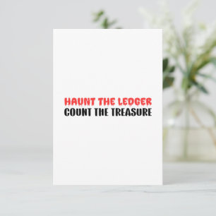 Funny Accountant Halloween Statement Thank You Card