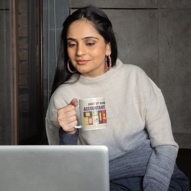 Funny Accountant Iconic Design Custom Coffee Mug (Creator Uploaded)