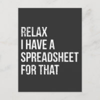 Funny Accountant Spreadsheet Joke Accounting