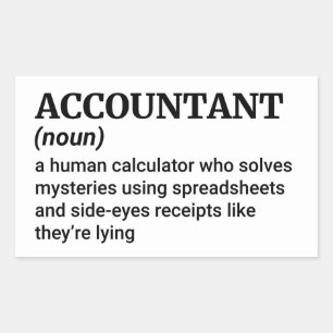 Funny Accountant Sticker