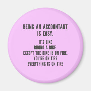 Funny Accountants - Being Accountant is Easy Magnet