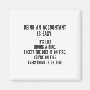 Funny Accountants - Being Accountant is Easy Magnet