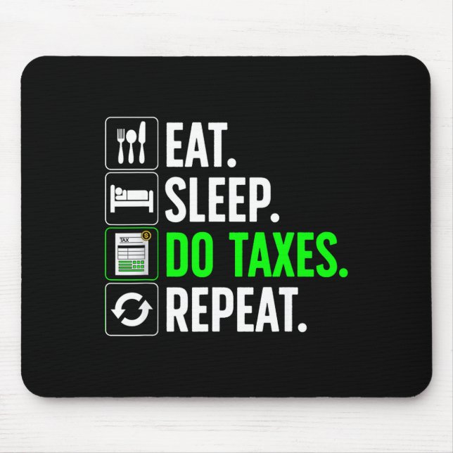 Funny Accounting Art For Men Women Spreadsheets Ac Mouse Pad (Front)