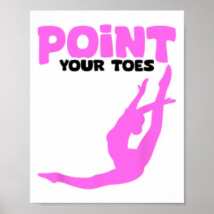 Funny Acro Gymnastics Coach Gymnast Llerina Llet D Poster