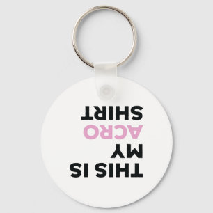 Funny Acro Yoga Retro Gymnastic This Is My Acrotic Keychain