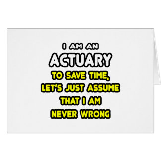 Funny Actuary T-Shirts and Gifts