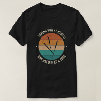 Funny Acupuncturist Gift - Distressed Design T-Shirt