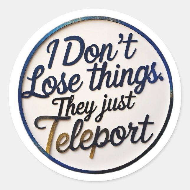 Funny ADHD Sticker – For the Neurodivergent Minds (Front)