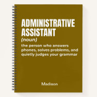 Funny Administrative Assistant Definition (W4)