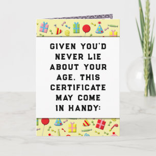 Funny Adult Birthday Card