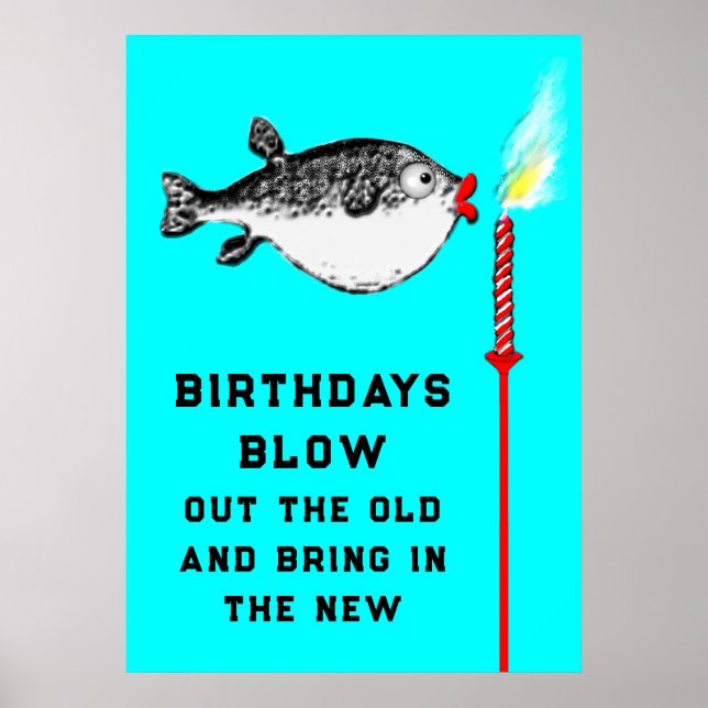 Funny Adult Birthday Poster (Front)