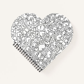Funny adult breast pattern notebook